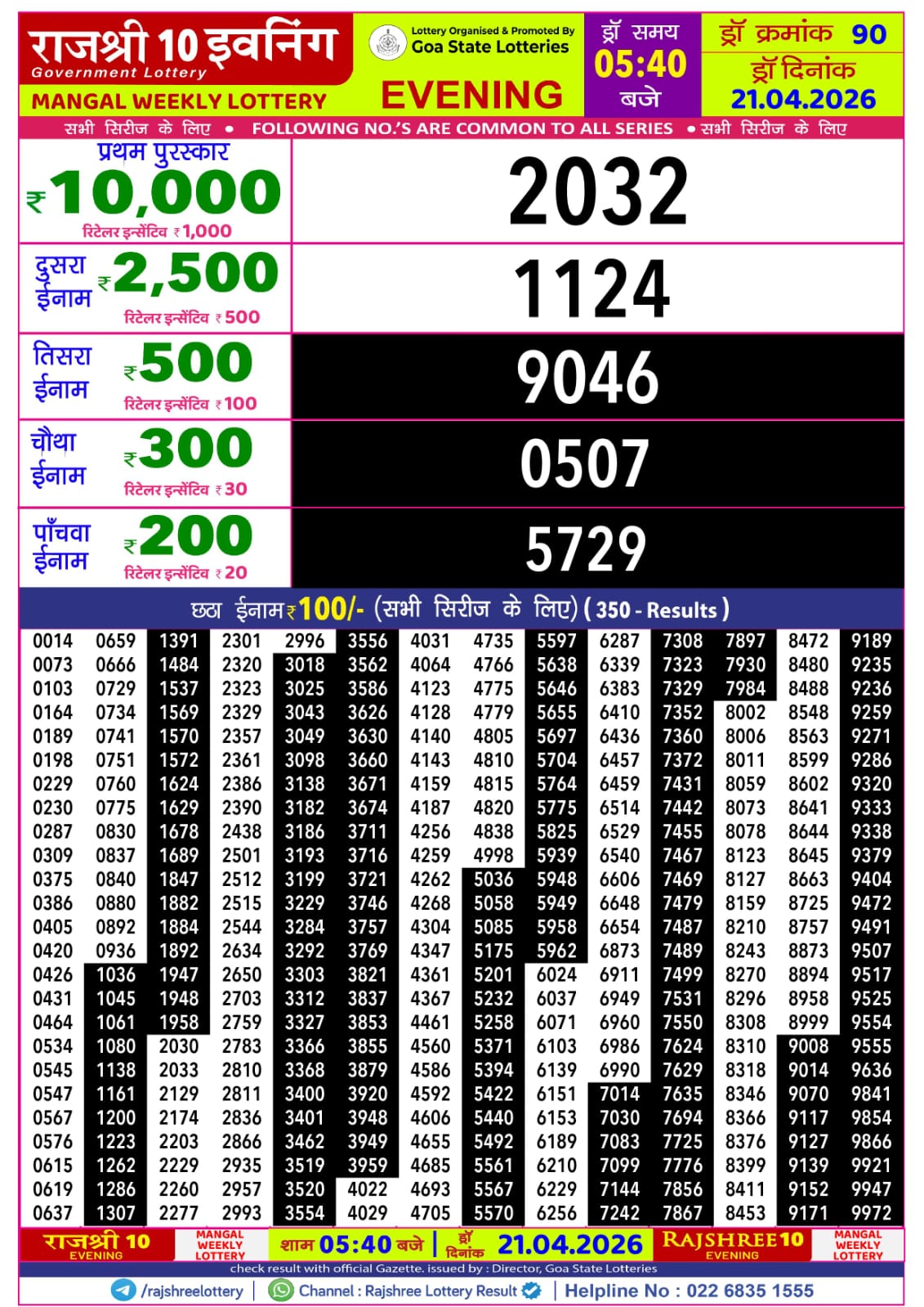 Rajshree 10 Evening 5:40 PM