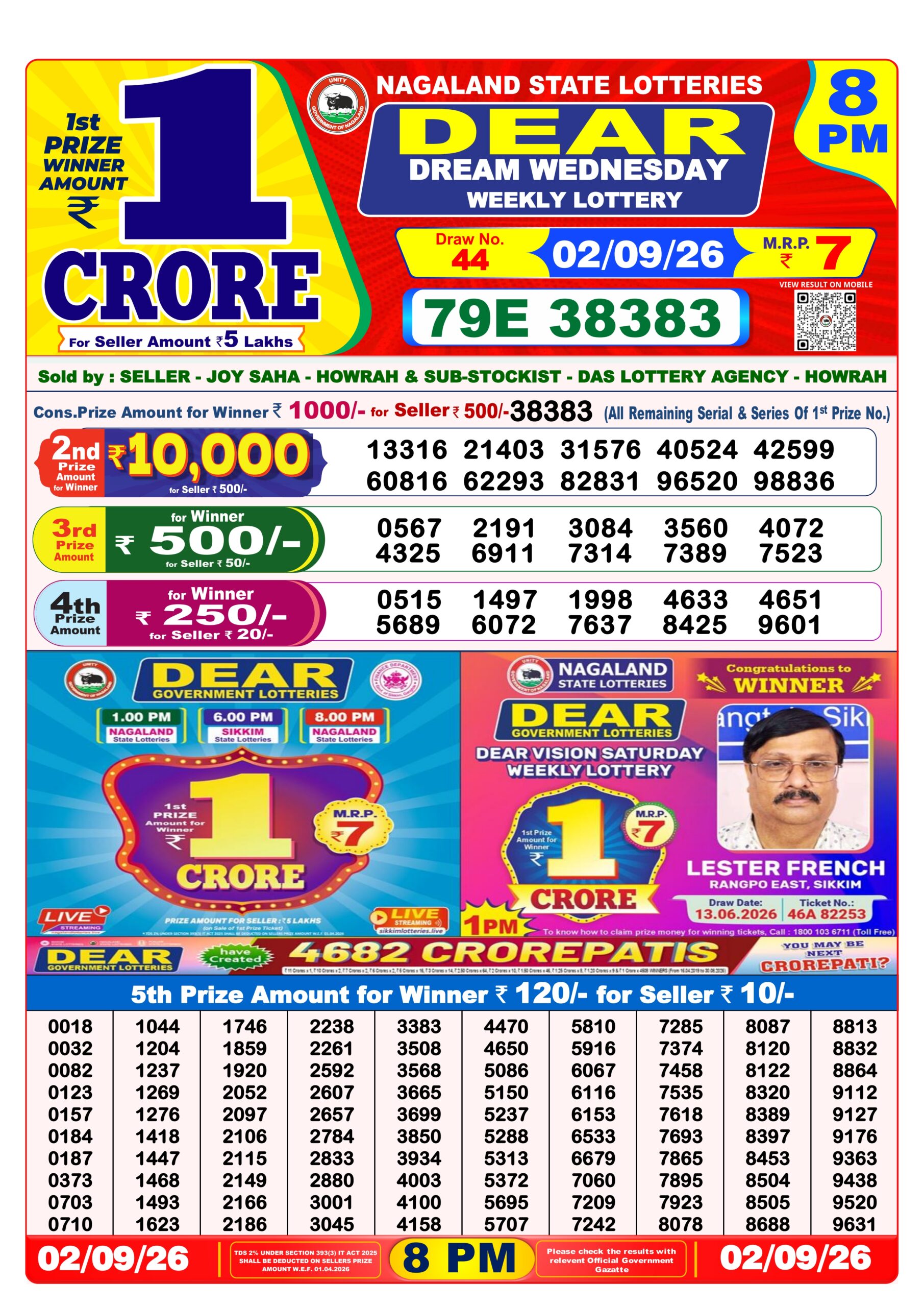 Dear 8 PM Result 02 September 2026